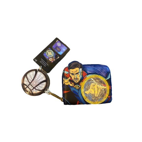 Loungefly Marvel Dr Strange Multiverse Of Madness Zip Around Wallet NWT - Picture 1 of 6